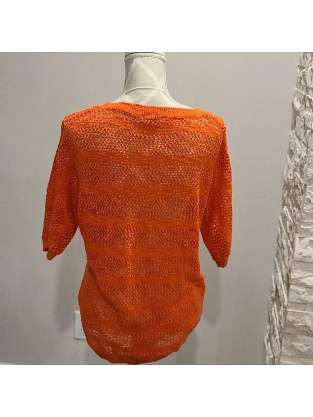 Revolutions by Rickis Orange crochet top